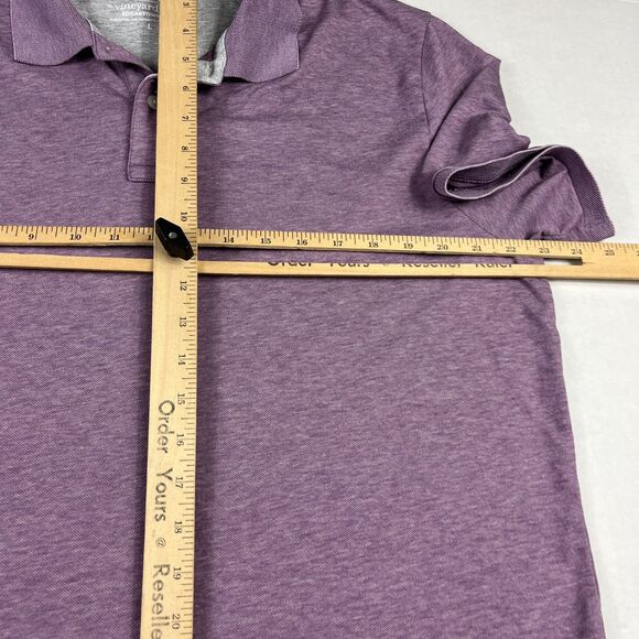 Vineyard Vines Edgartown Polo Men’s Large Soft Purple Casual Short Sleeve Top - Picture 7 of 9